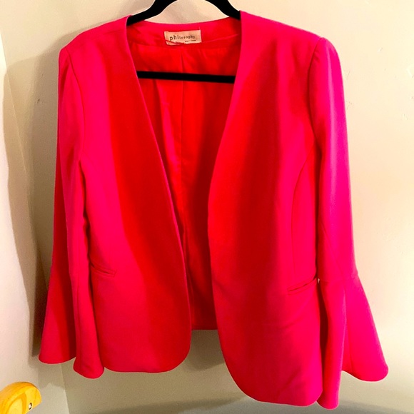 Philosophy Jackets & Blazers - Fun and flouncy pink jacket